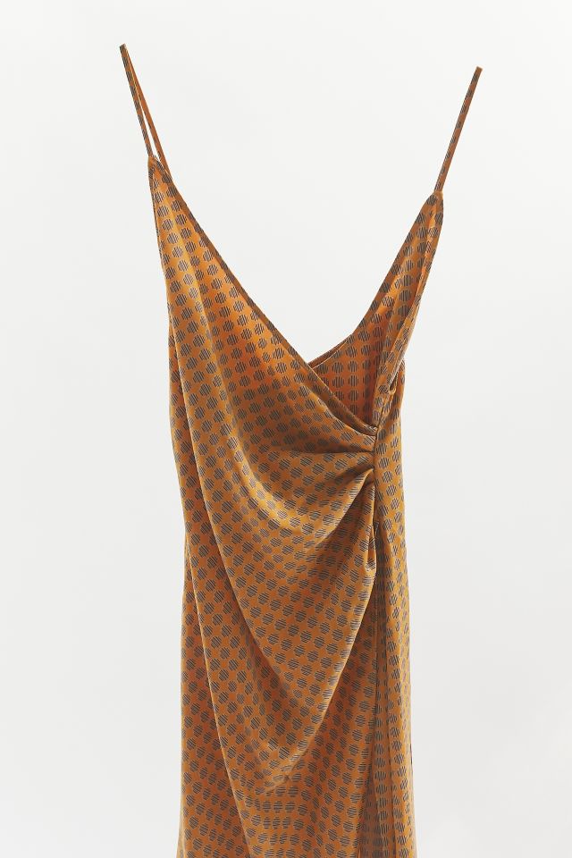UO Lily Satin Wrap Dress #4
