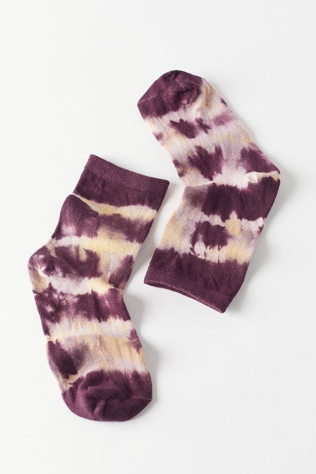 Shibori Tie-Dye Crew Sock #1