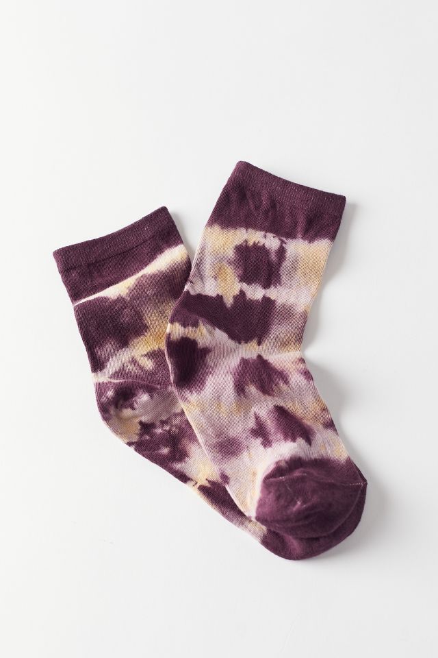 Shibori Tie-Dye Crew Sock #2