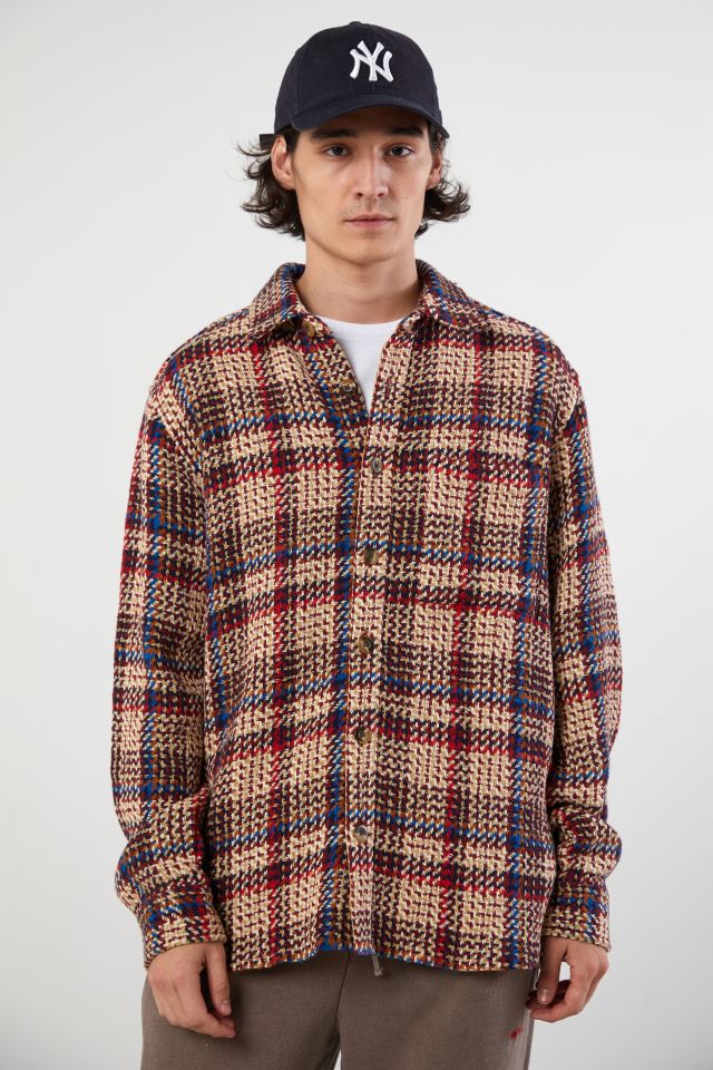 UO Plaid Exploded Twill Button-Down Shirt | Urban Outfitters