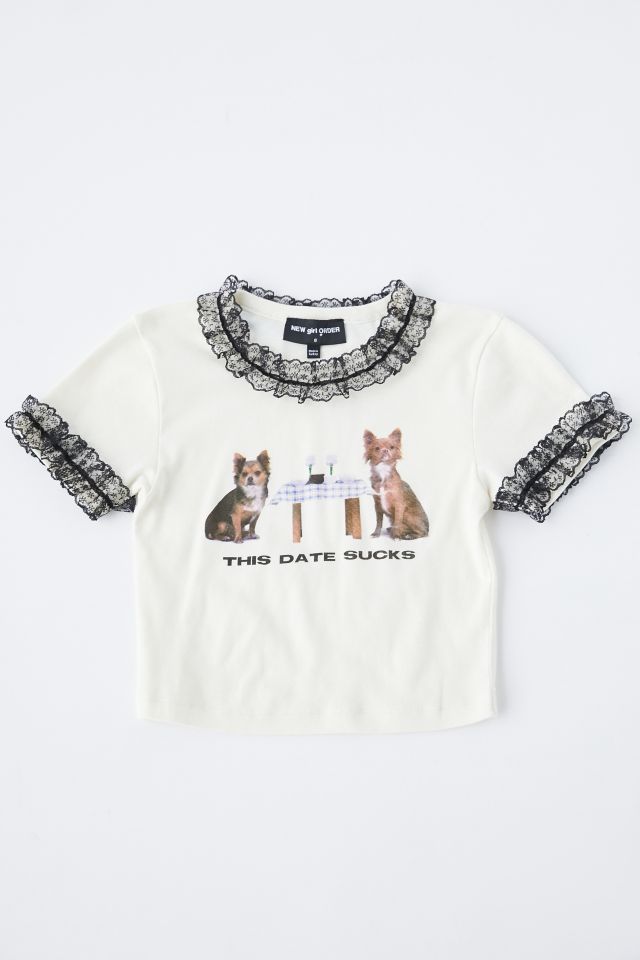NEW girl ORDER This Date Sucks Cropped Tee | Urban Outfitters