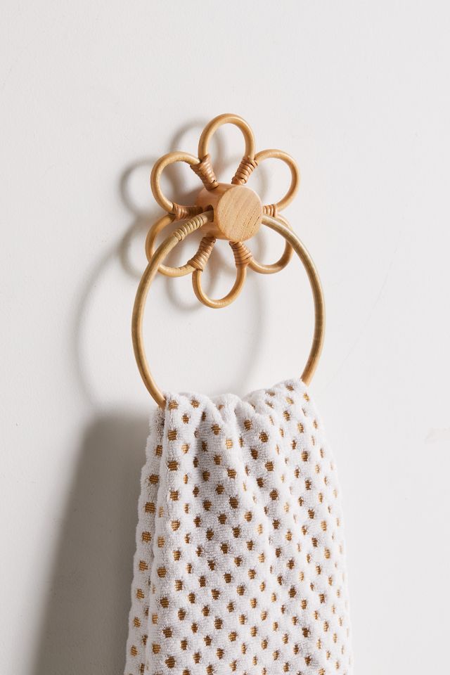 Rattan discount towel ring