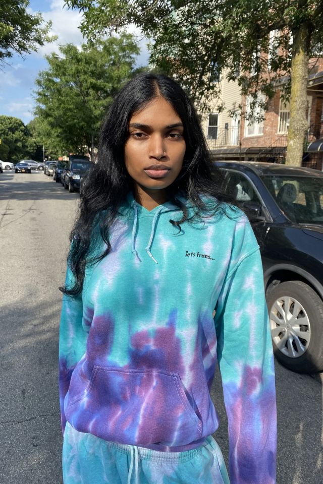 Iets frans blue 2024 tie dye hoodie