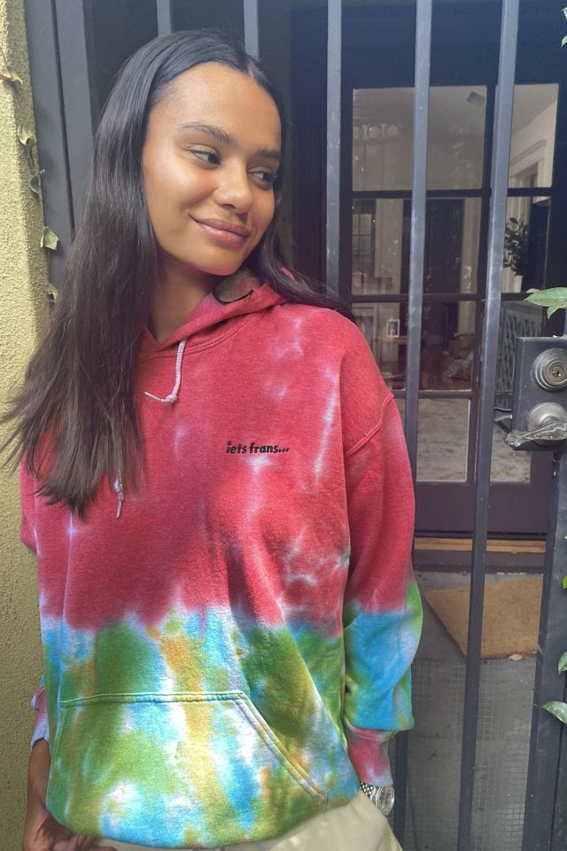 Iets frans tie cheap dye hoodie