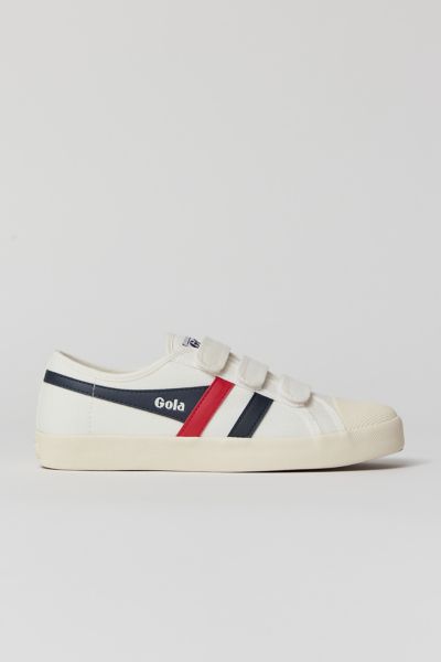 Gola Classic Coaster Hook-and-loop Sneaker In White/navy