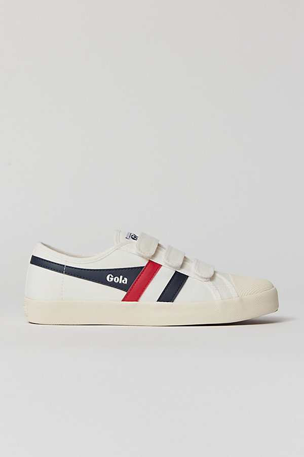 Gola Classic Coaster Hook-and-loop Sneaker In White/navy