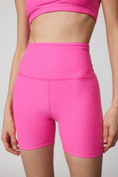 Shop Beyond Yoga High-waisted Bike Short In Berry, Women's At Urban Outfitters