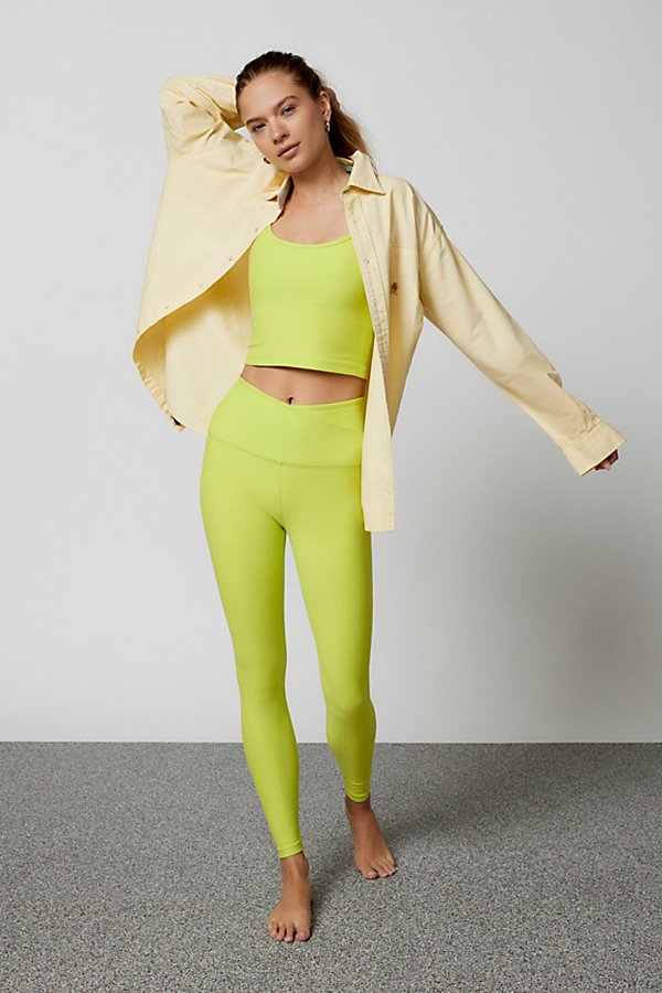 BEYOND YOGA AT YOUR LEISURE HIGH-WAISTED LEGGING PANT IN LIME, WOMEN'S AT URBAN OUTFITTERS
