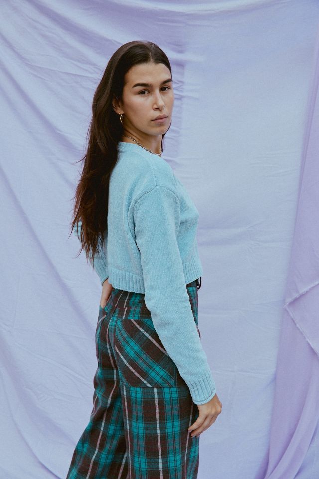 UO Maura Chenille Cropped Cardigan #3