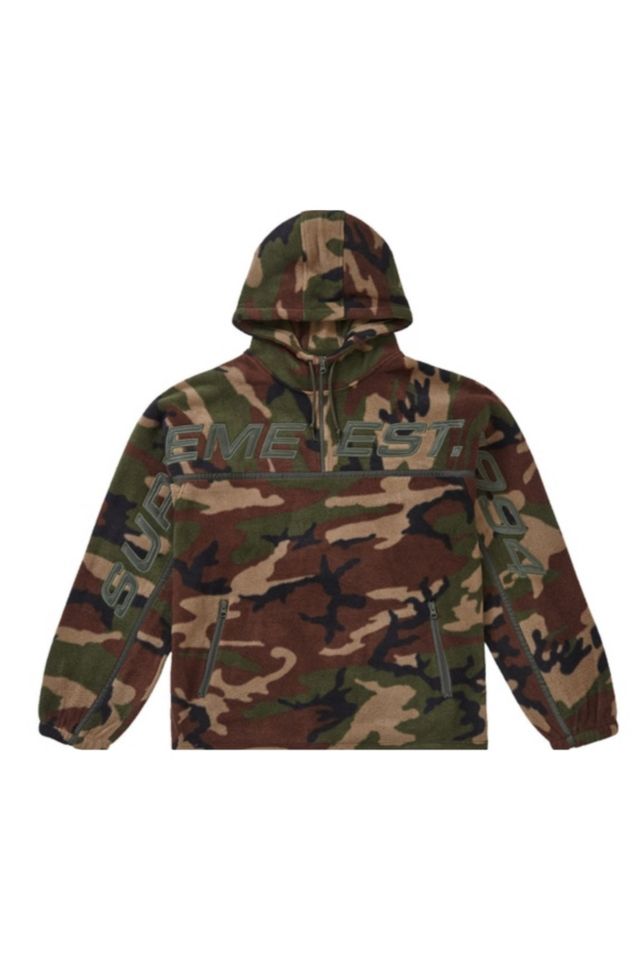 Supreme Polartec Half Zip Hooded Sweatshirt | Urban Outfitters