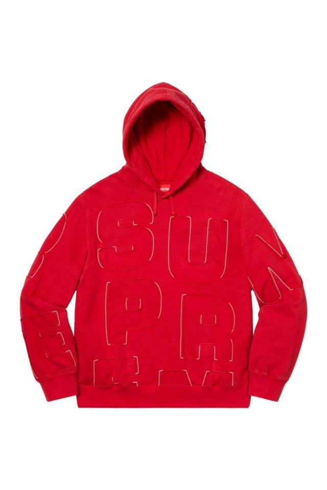 Supreme Cutout Letters Hooded Sweatshirt | nate-hospital.com