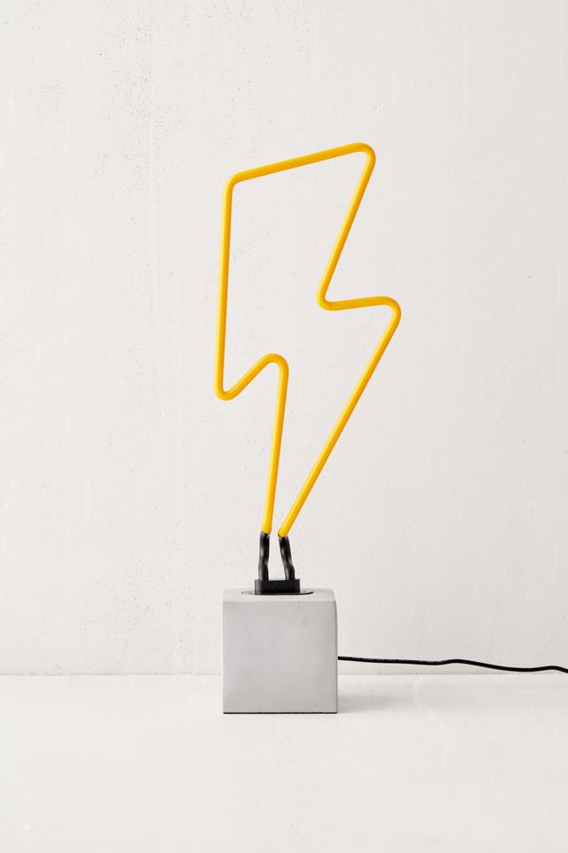 Lightning Bolt Neon Table Lamp #3
