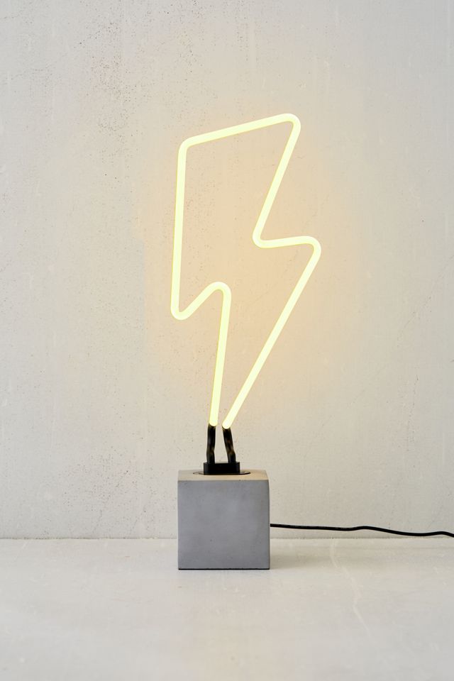 Lightning Bolt Neon Table Lamp #4