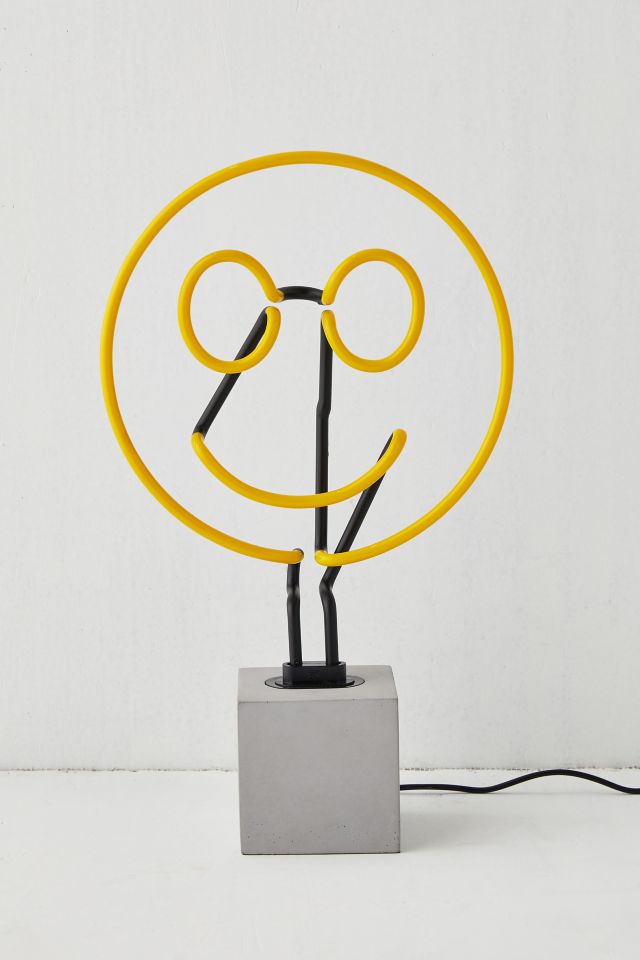 Happy Face Neon Table Lamp #2