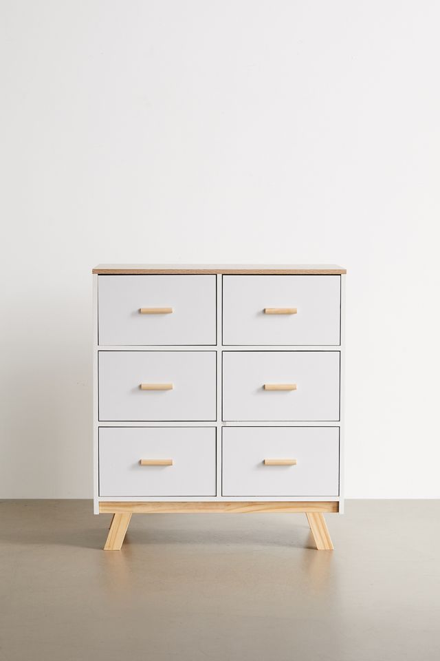Piper 6 Drawer Dresser Urban Outfitters, Piper 6 Drawer Double Dresser White