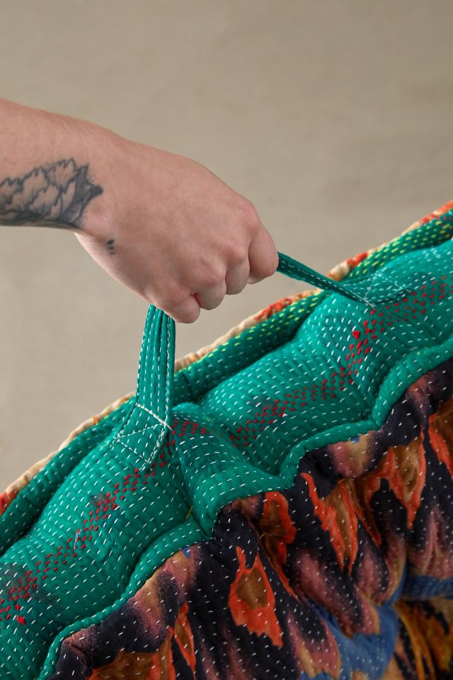 ReMADE By UO Remnants Rohini Kantha Daybed Cushion #4
