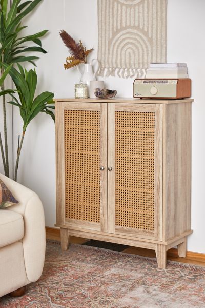 Urban outfitters store rattan cabinet