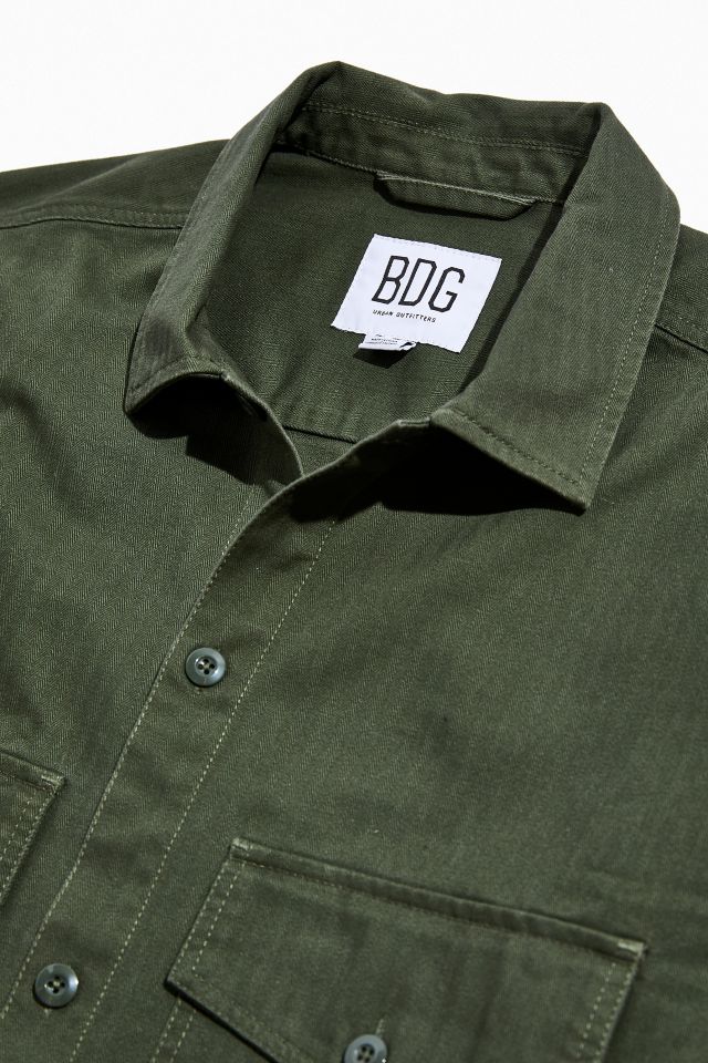 BDG Herringbone Long Sleeve Shirt #2