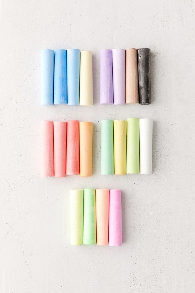 Yoobi Sidewalk Chalk Set Of 20 Urban Outfitters