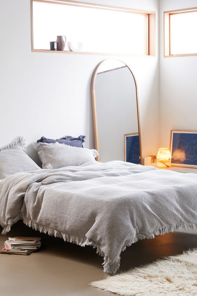 Waffle Fringe Duvet Cover Urban Outfitters