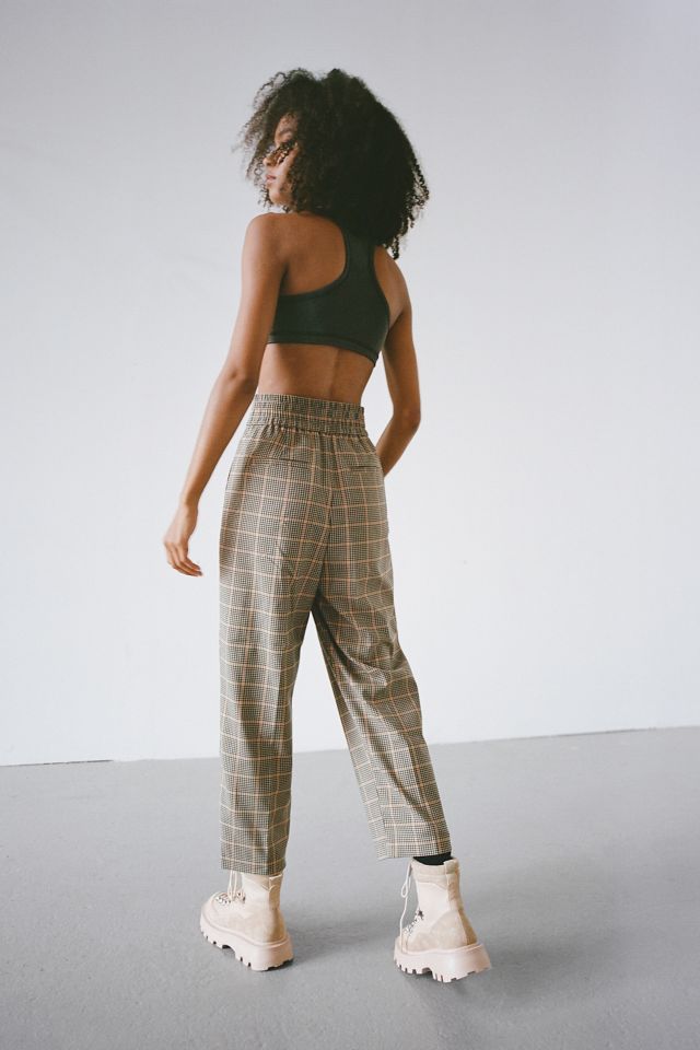 UO Paige Pleated Cropped Trouser Pant Urban Outfitters