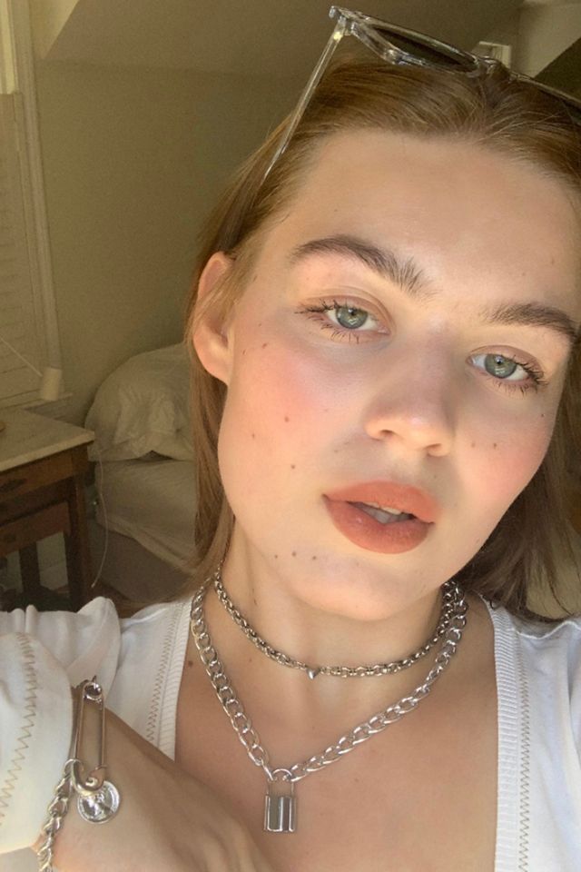 Padlock Statement Necklace Urban Outfitters