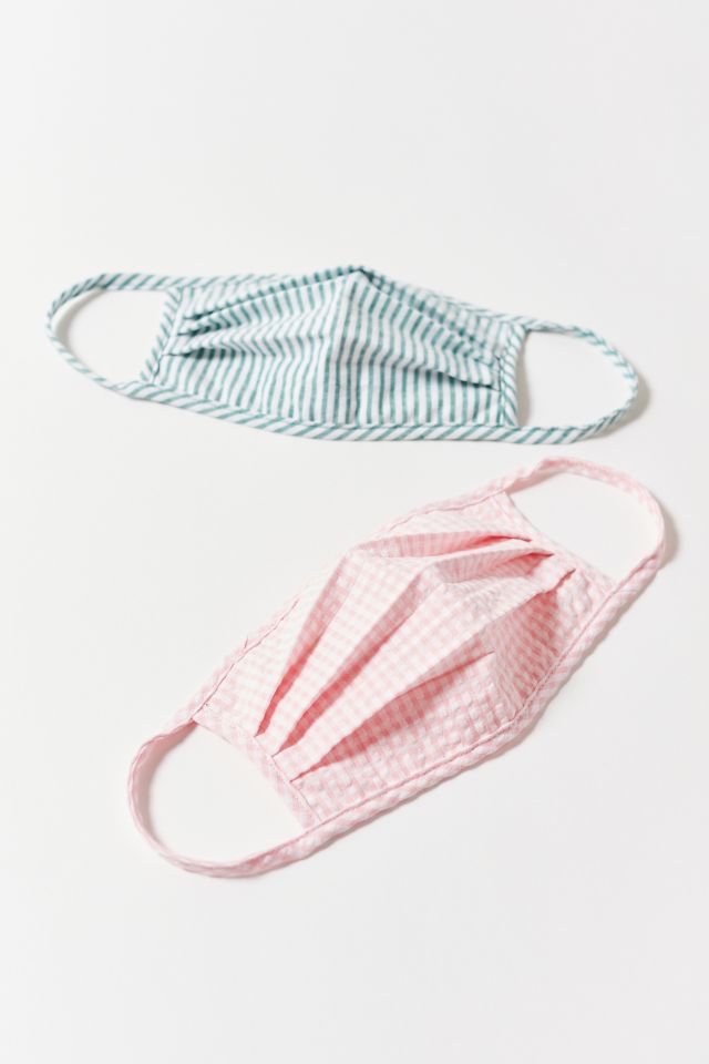 Urban Renewal Gingham Seersucker Reusable Face Mask Set