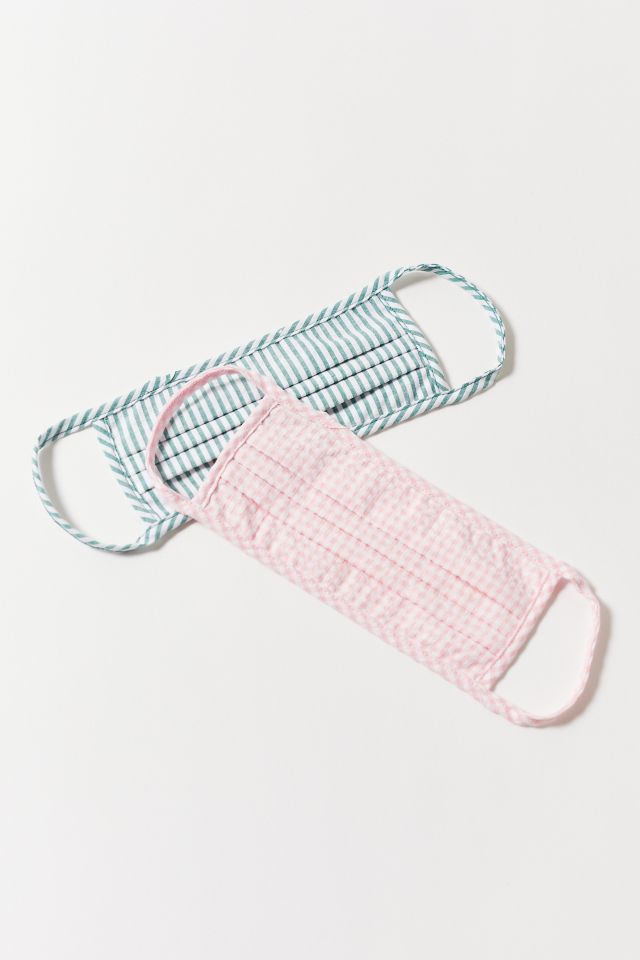 Urban Renewal Gingham Seersucker Reusable Face Mask Set #1