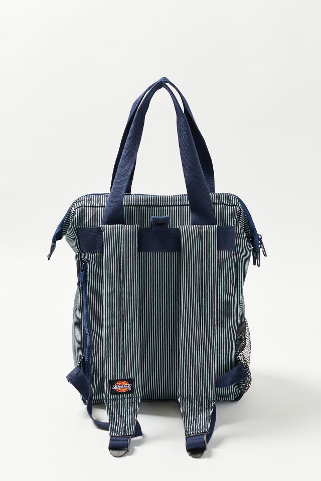 DICKIES - borsa di tela donna hickory tote bag BLUE STRIPED - Borse