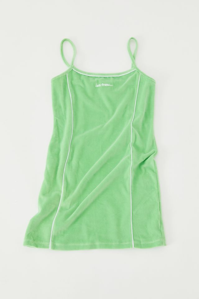 iets frans… Velour Mini Slip Dress #3