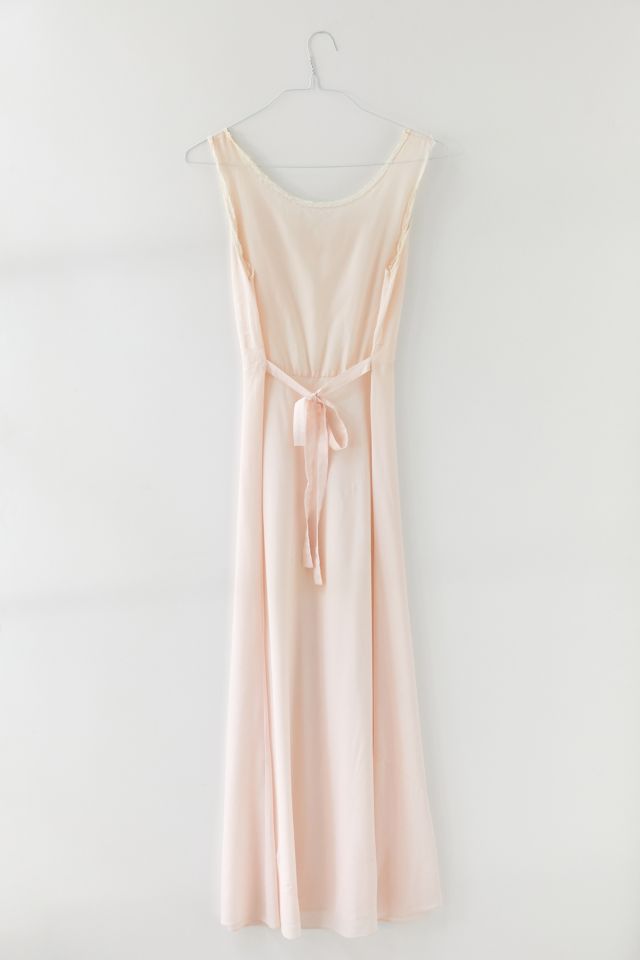 Robe nuisette longue rose pâle vintage  #1