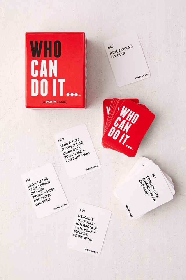 Who Can Do It… Party Game #2