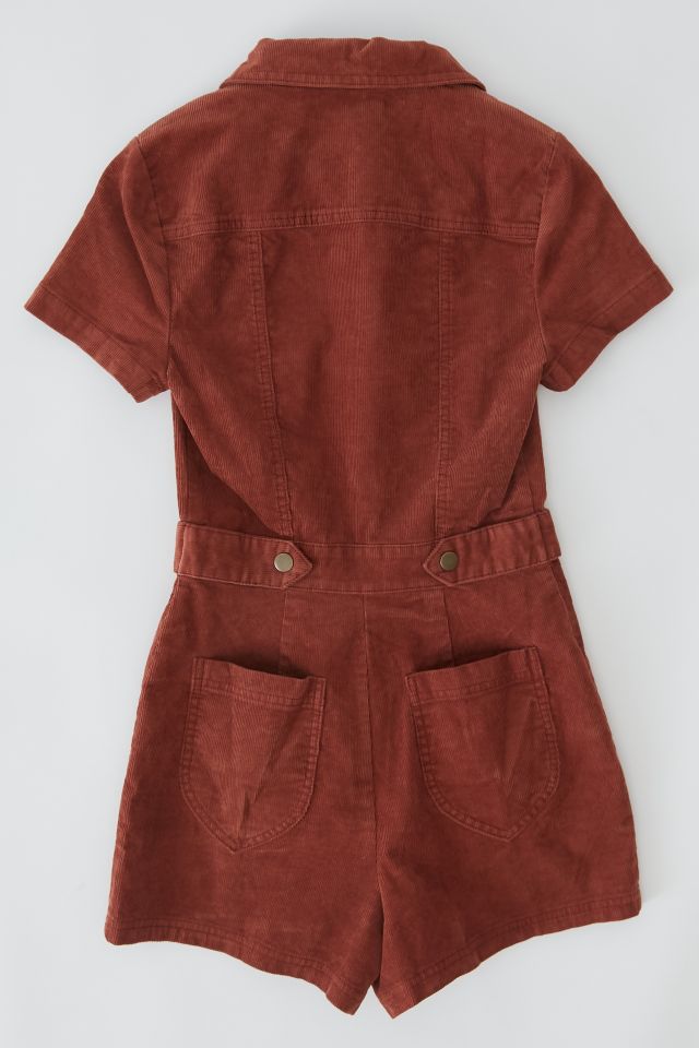 UO Tyson Zip-Front Short Sleeve Romper #5