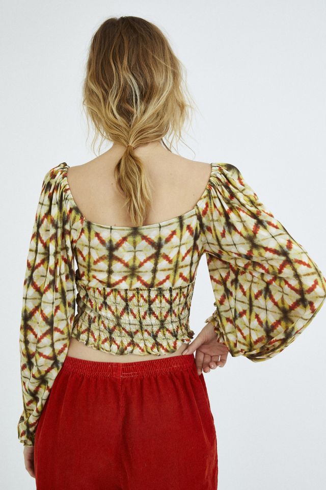 Urban outfitters cheap smocked top