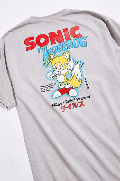 Tails The Hedgehog Pigment Dye Tee | Urban Outfitters