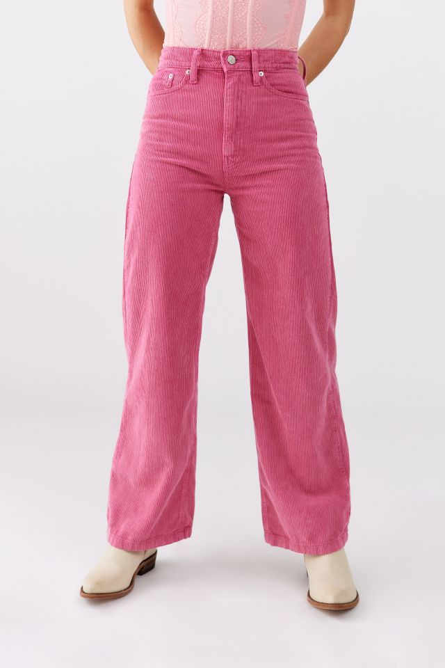 BDG, Pants & Jumpsuits, Bdg Mom High Rise Blue Corduroy Straight Pants  Womens Size 33 Urban Outfitters
