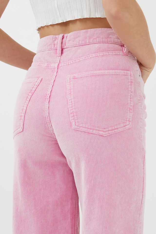 Urban Outfitters BDG Mom High-Rise Corduroy Pants Pink Size 26
