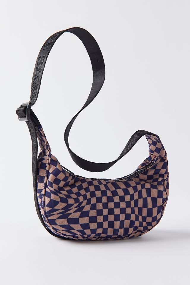 BAGGU Chocolate Plum Nylon Shoulder Bag