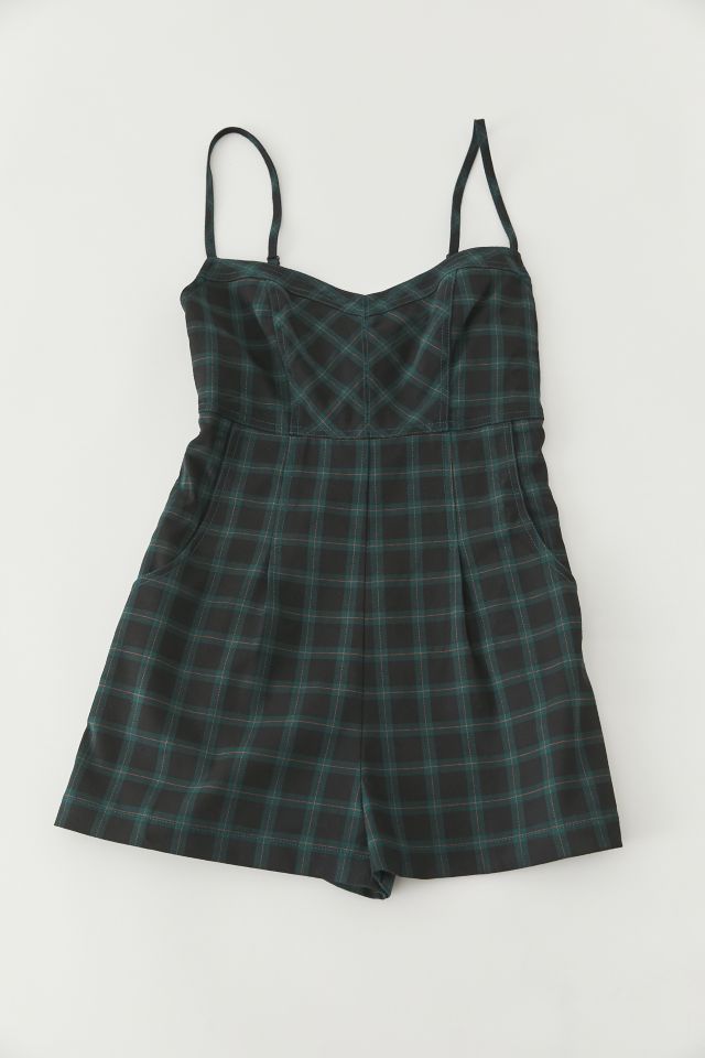 UO Isaac Plaid Romper #3