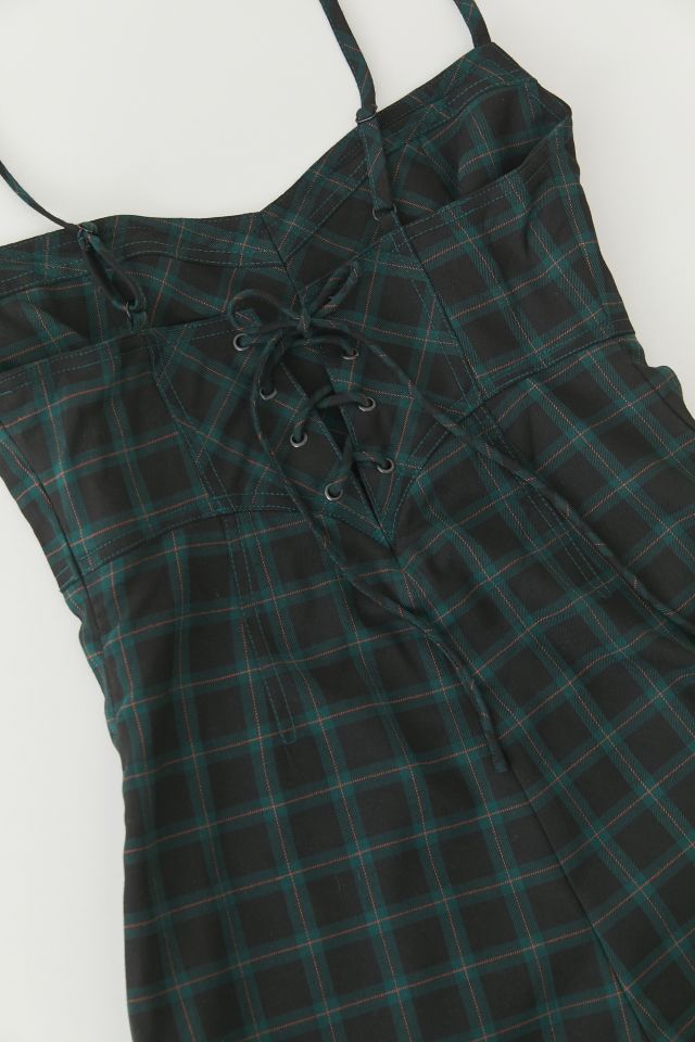 UO Isaac Plaid Romper #5