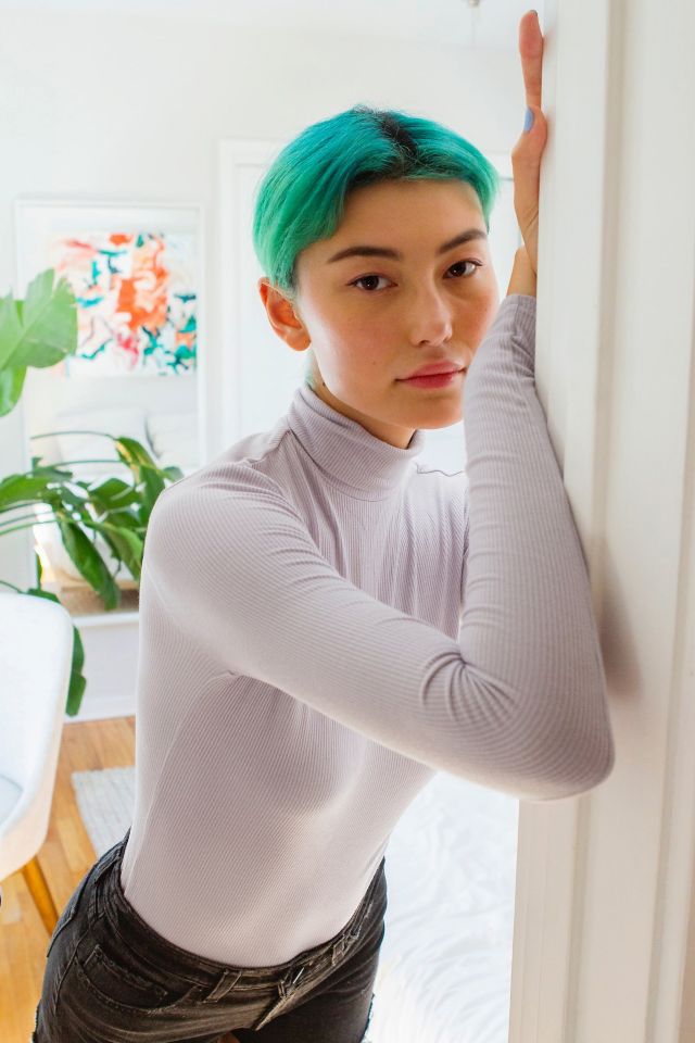 UO Amelie Long Sleeve Turtleneck Top #1