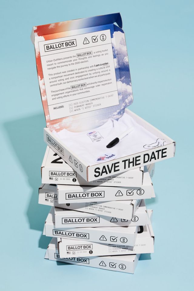 UO Community Cares + I Am A Voter Ballot Box Tee Kit #3