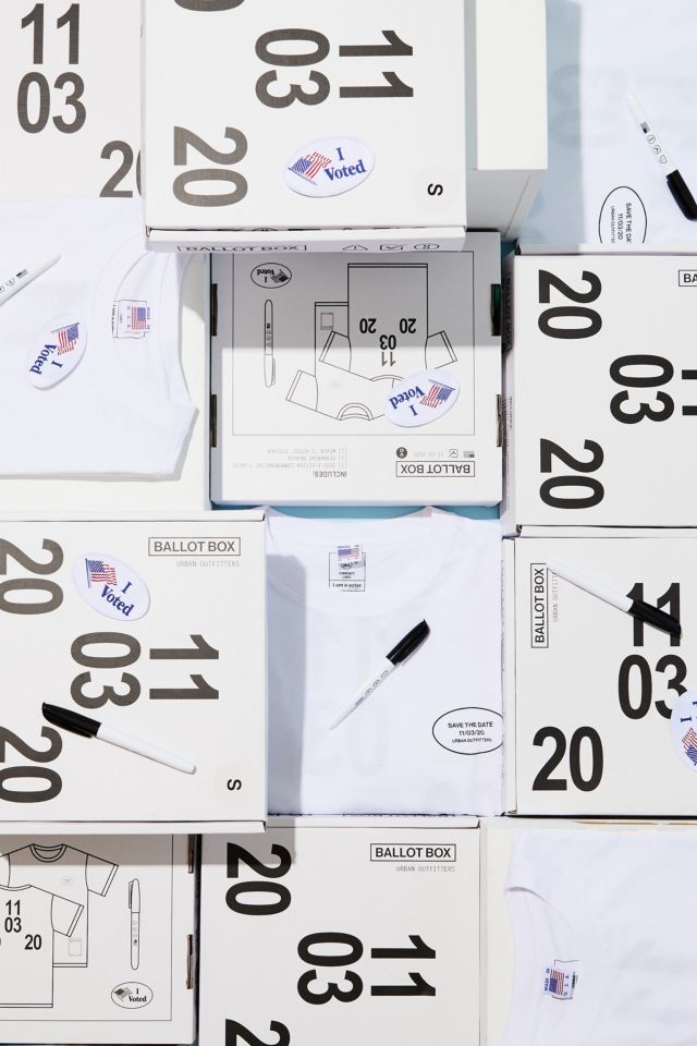 UO Community Cares + I Am A Voter Ballot Box Tee Kit #5
