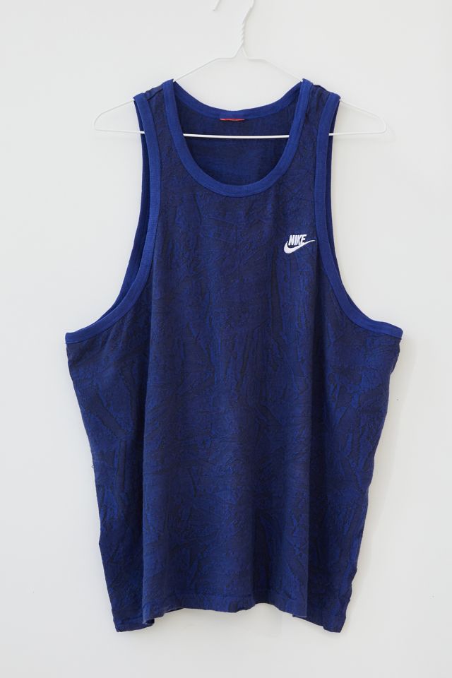 Blue nike tank top best sale