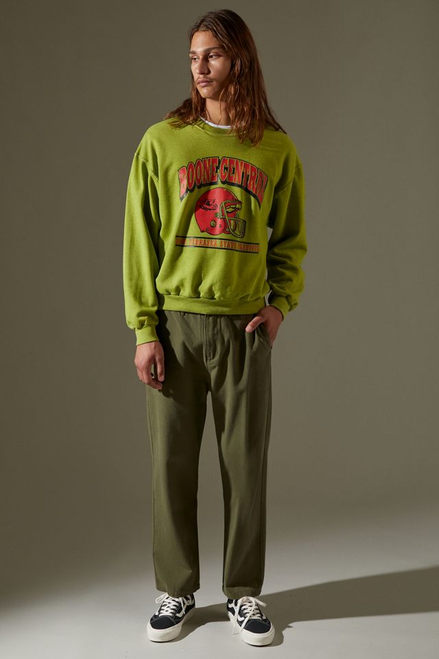 Urban Renewal Recycled Overdyed College Crew Neck Sweatshirt #1