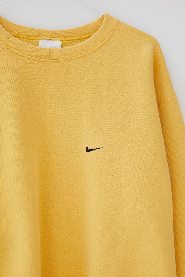 Mustard yellow nike online crewneck