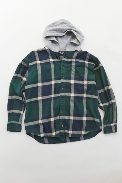 flannel hoodie urban outfitters