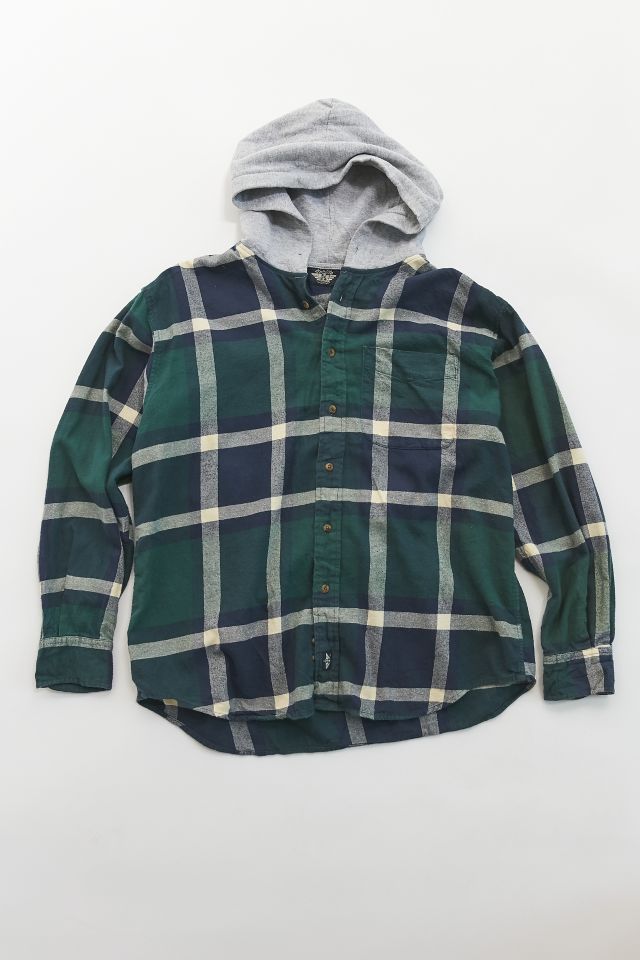 Urban Renewal Recycled Hooded Flannel Shirt  #2