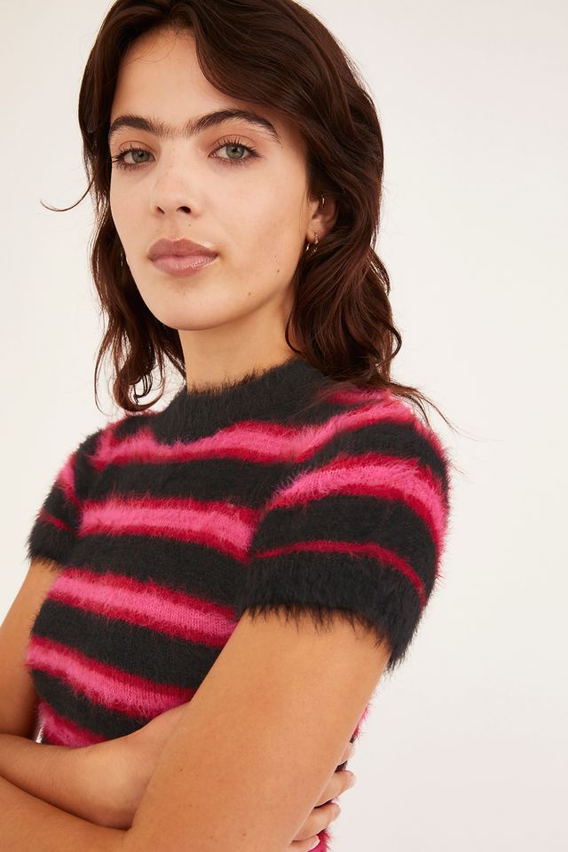 The Ragged Priest Striped Eyelash Knit Dress | Urban Outfitters