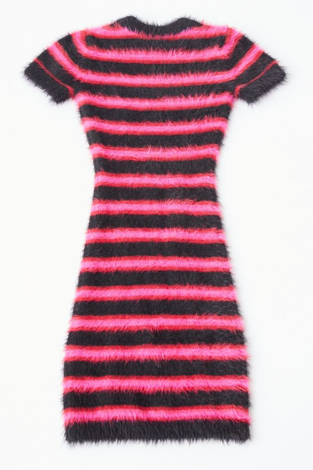 The Ragged Priest Striped Eyelash Knit Dress | Urban Outfitters